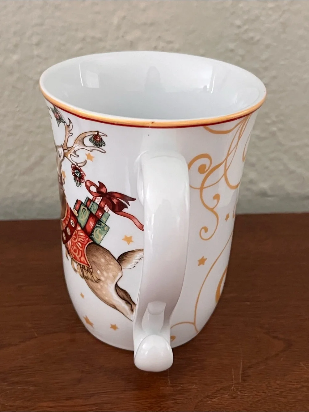 WILLIAMS-SONOMA Twas the Night Before Christmas Reindeer Mug